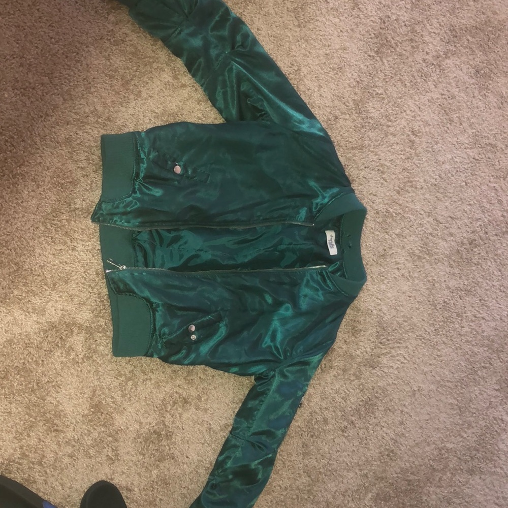 Turquoise Bomber Jacket